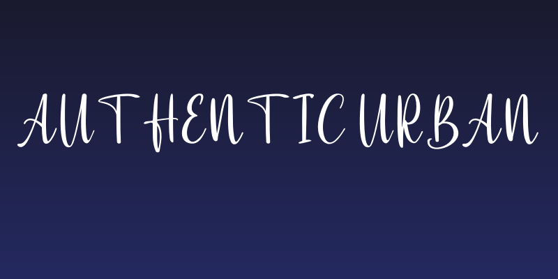 Authentic Urban Social Header