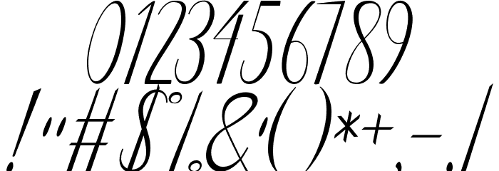 Authentic Font OTHER CHARS