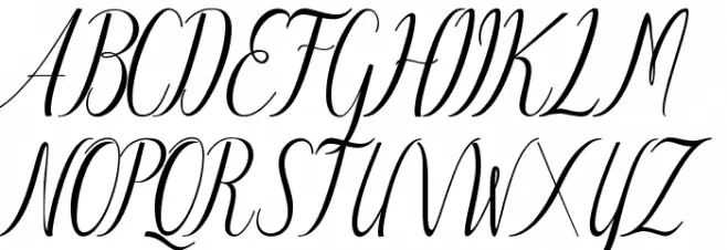 Authentic Schriftart Groß