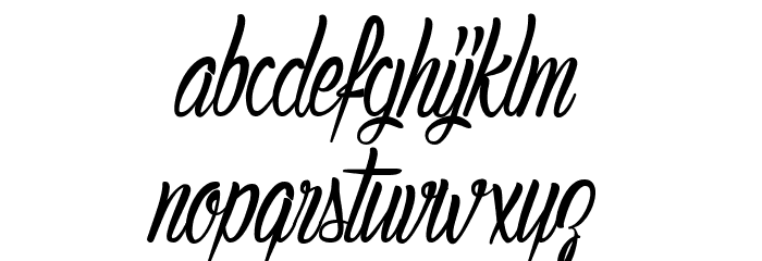 AuthenticHilton Font LOWERCASE