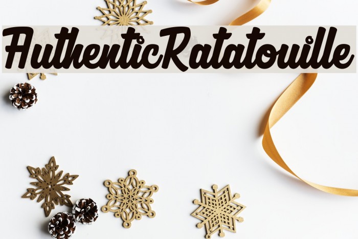 AuthenticRatatouille Font examples