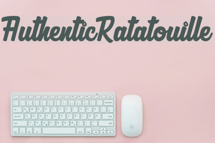 AuthenticRatatouille Font examples
