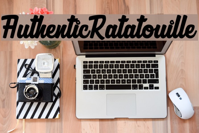 AuthenticRatatouille Font examples