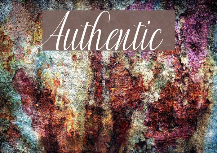 Authentic Font examples