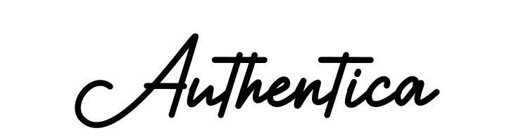 Authentic Font LOWERCASE
