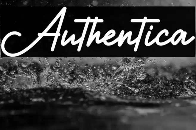 Authentica Font examples
