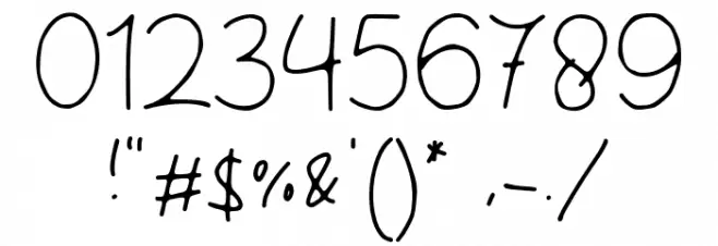 Authenticity Font OTHER CHARS