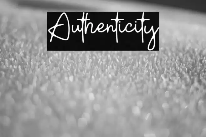 Authenticity Font examples