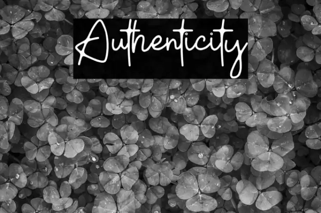Authenticity Font examples