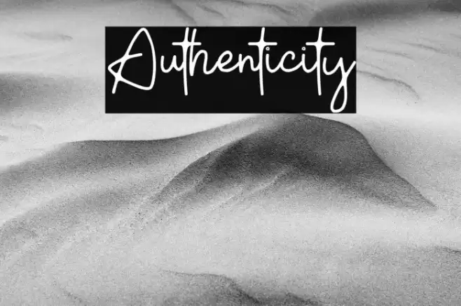 Authenticity Font examples