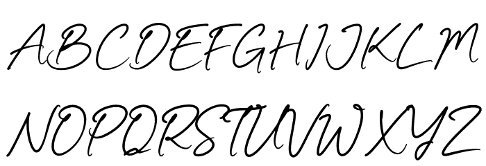 Authentty Wegnotta Font UPPERCASE