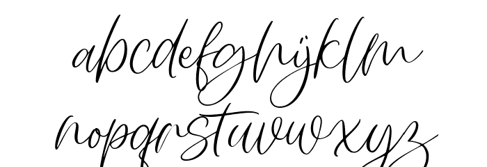 Authentyca FREE Font LOWERCASE