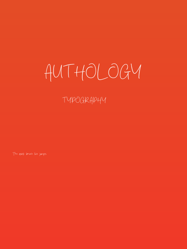 Authology Poster