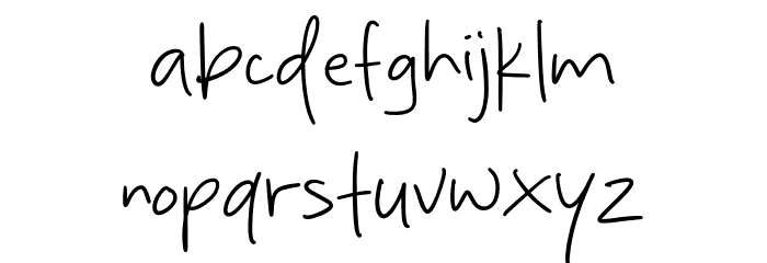 Authology Font LOWERCASE
