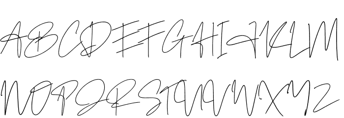 Author Signature Font OTHER CHARS