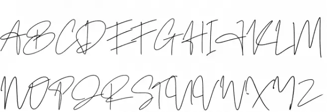 Author Signature Шрифта ВЕРХНИЙ
