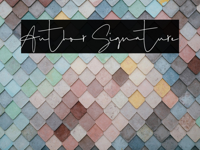 Author Signature Example 1