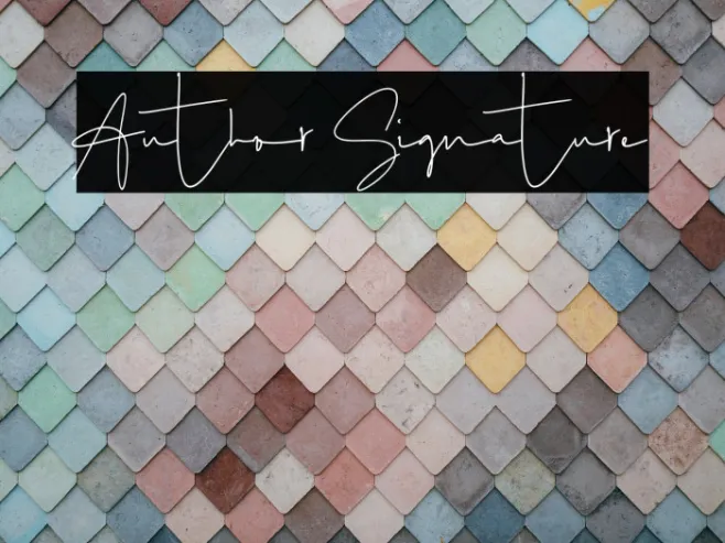 Author Signature Example 1