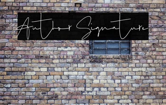 Author Signature Example 2