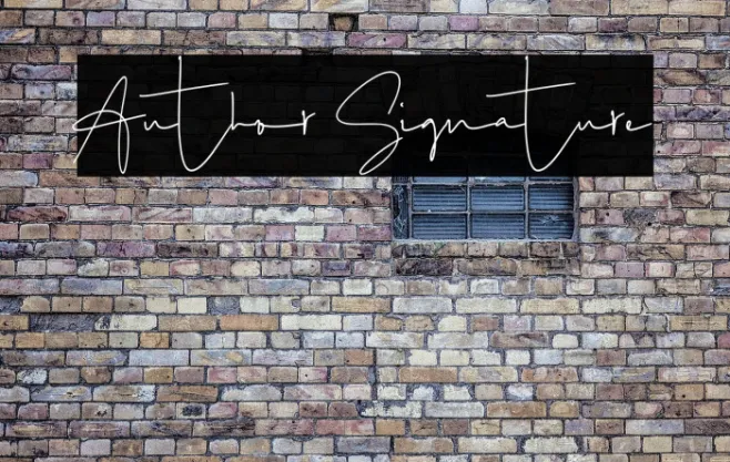 Author Signature Example 2