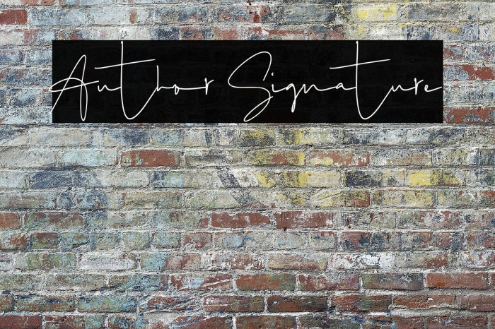 Author Signature Example 3