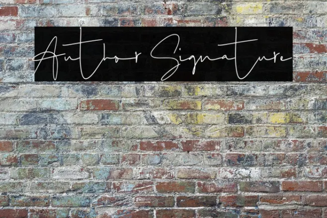 Author Signature Example 3