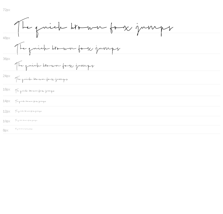 Author Signature Waterfall