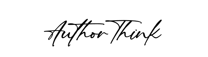 Author Think  les polices de caractères gratuit tlcharger