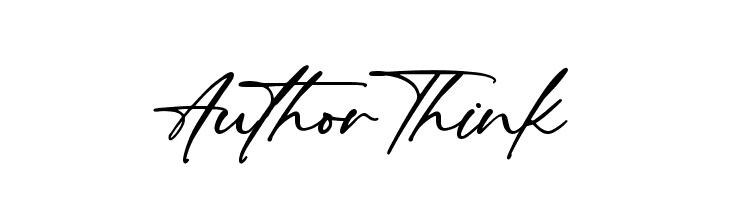Author Think  Free Fonts Download