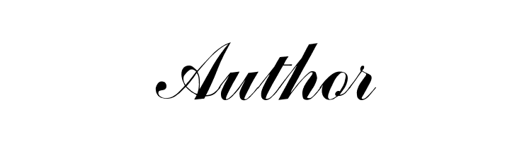 Author Font