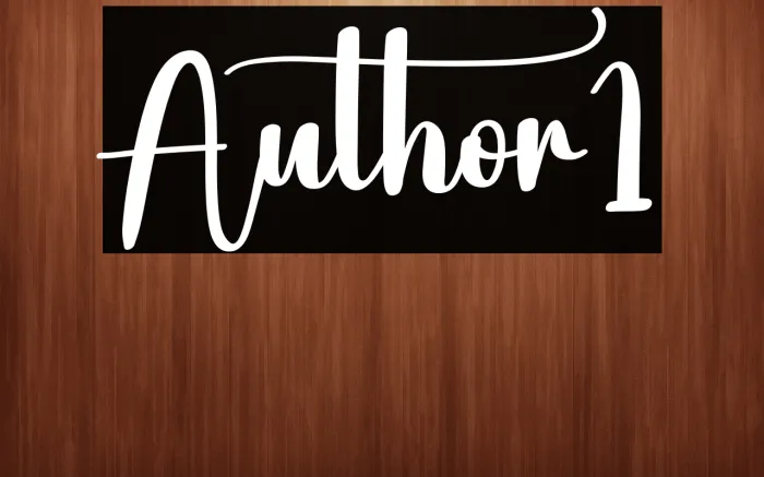 Author1 Example 3