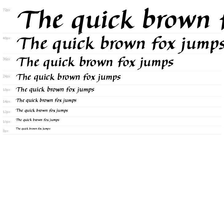 AuthorCalligraphyOpti-Italic Waterfall