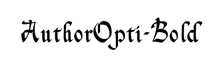 AuthorOpti-Bold  フリーフォントのダウンロード