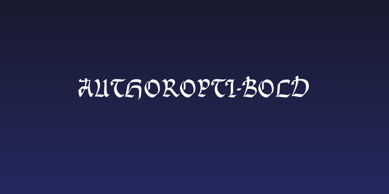 AuthorOpti-Bold Social Header