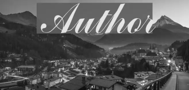 Author Font examples