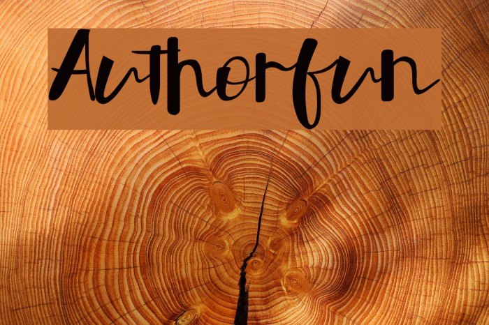 Authorfun フォント examples