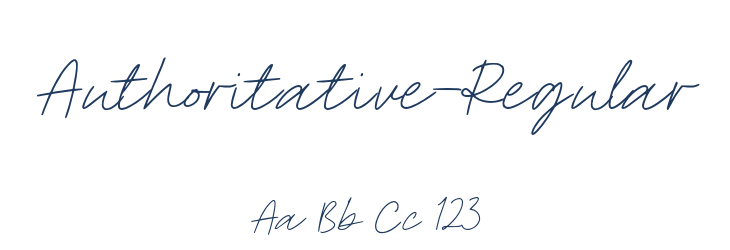 Authoritative-Regular Font Preview