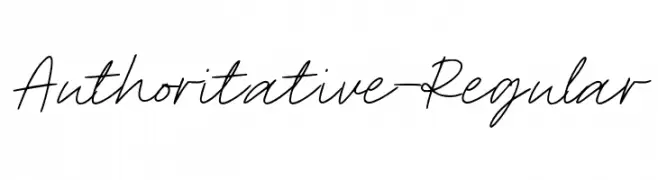 Authoritative-Regular Font