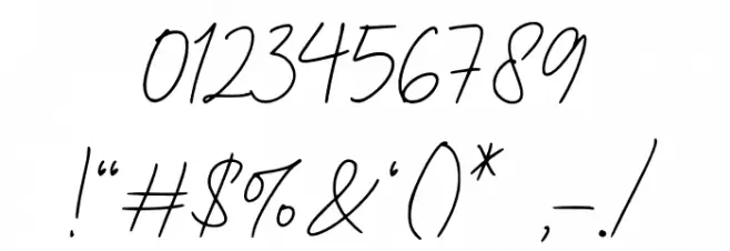 Authoritative-Regular Font OTHER CHARS