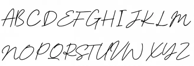 Authoritative-Regular Font UPPERCASE