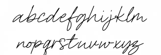 Authoritative-Regular Font LOWERCASE