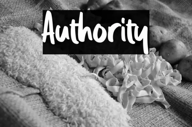 Authority Font examples