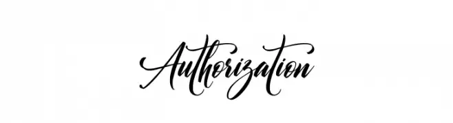 Authorization  नि: शुल्क फ़ॉन्ट्स डाउनलोड