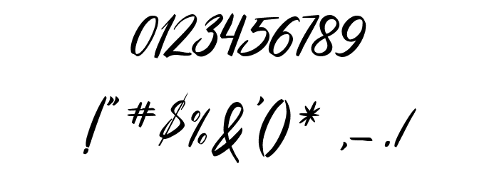 Authorization Font OTHER CHARS