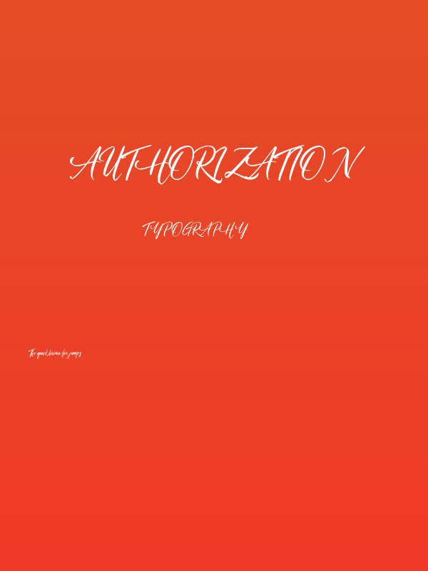 Authorization Poster