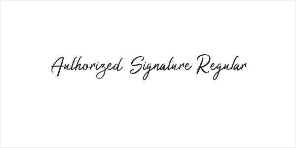 Authorized Signature Regular Logo