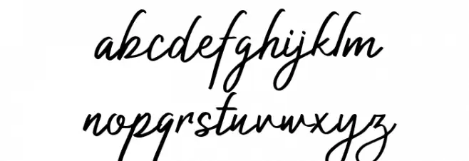 Authorized Signature Regular Font LOWERCASE