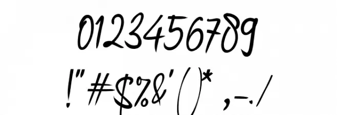 Authorized_Signature Font OTHER CHARS