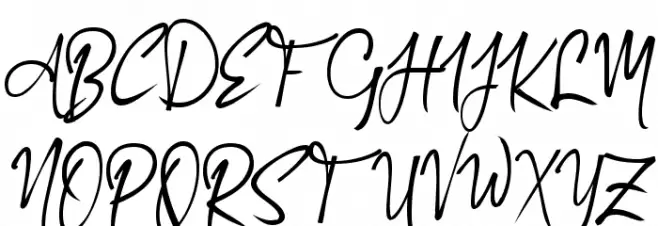 Authorized_Signature Шрифта ВЕРХНИЙ