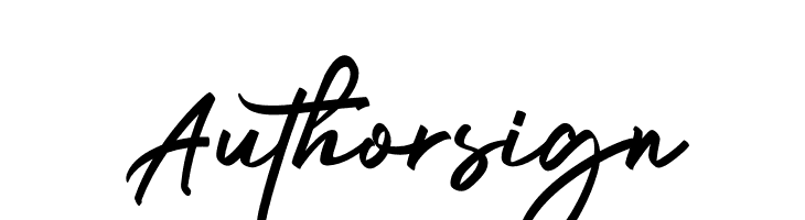 Authorsign  免费字体下载